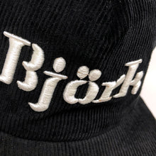 Load image into Gallery viewer, GuGo Bjork BLK/WHT Corduroy Snapback Hat
