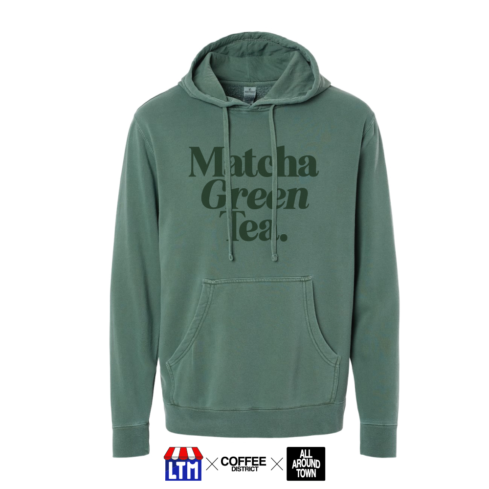 Matcha Green Tea- Pigment Dyed Hoodie